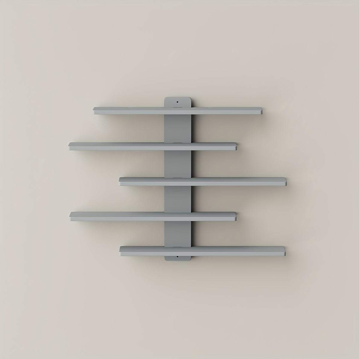 5-Tier Vintage Shelf 5-Tier Vintage Wooden Display Shelf | Wall-Mounted Recycled Wood Floating Shelves for Home & Office Decor, Space-Saving Multi-Purpose Storage Organizer, Retro Aesthetic Decor