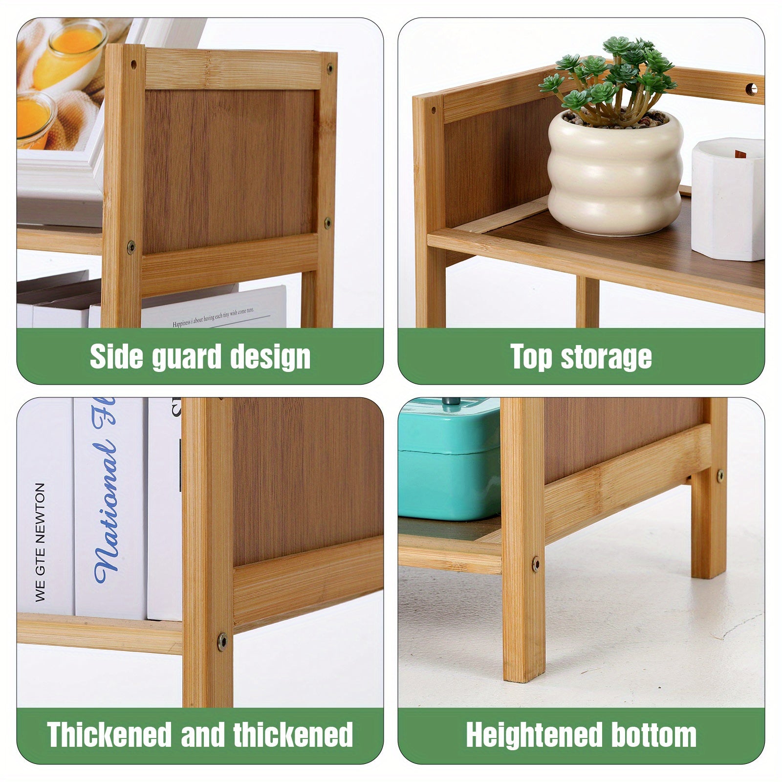 Three-layer Bookshelf Multi-layer Floor-standing Bookshelf | Three-layer, 50cm (19.6 Inches), Independence Day Living Room Decoration Essential