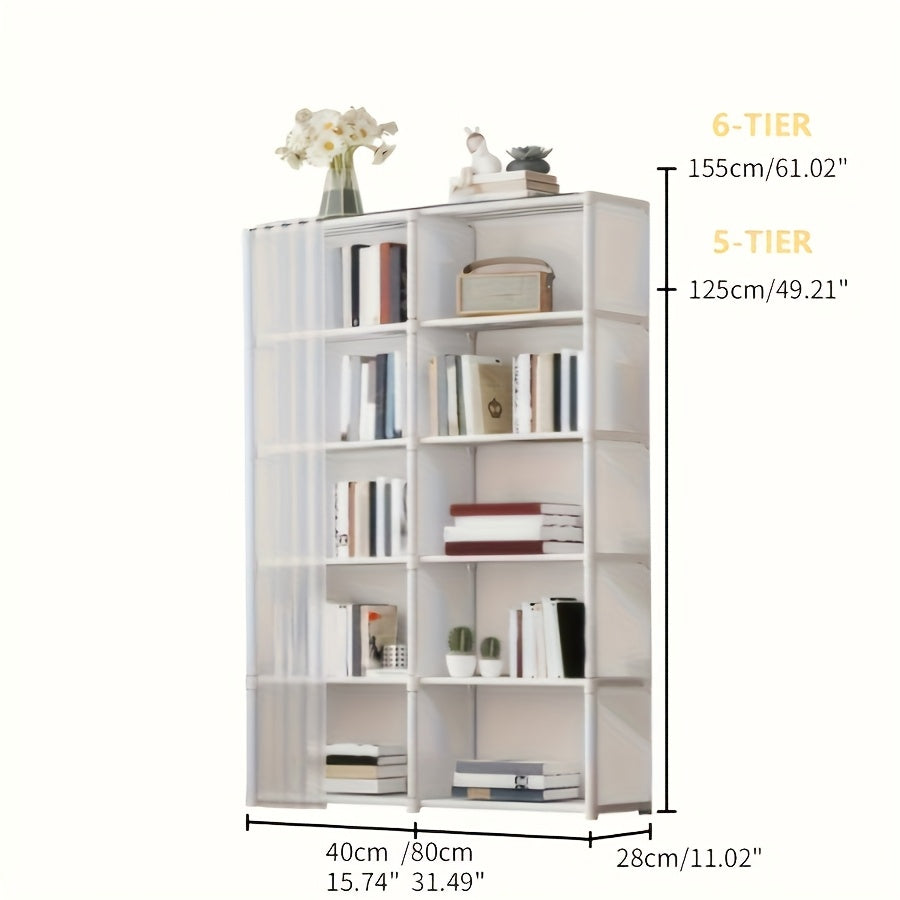 Stylish Open Bookshelf Stylish Open Bookshelf | Sports Style Storage Rack for Home, Gym or Office - Perfect for Organizing Books, Sports Equipment or Decoration