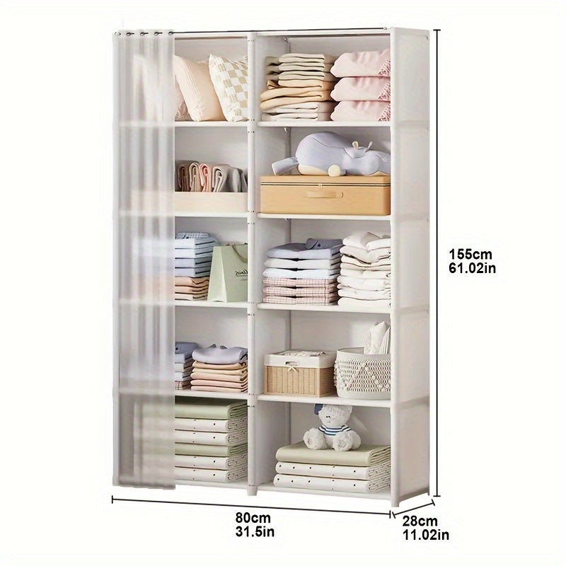 Multi-Functional Bookshelf 1pc Multi-Functional Classic Bookshelf Storage Rack | Available in Black and White Colors, Multi-Layered Independent Shelves with Large Capacity Dustproof Design, Easy to Assemble - Perfect for Home, Office, or Classroom Use