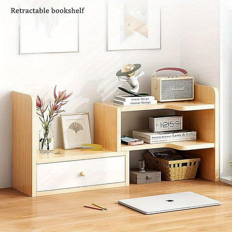 Light Luxury Storage Shelf, Student File Shelf, Computer Shelf, Tiered Cabinet Office, Office Storage Shelf, Multi-layer Storage Shelf, Wooden Display Shelf, Suitable for Books Snacks, Etc. Perfect for Bedroom