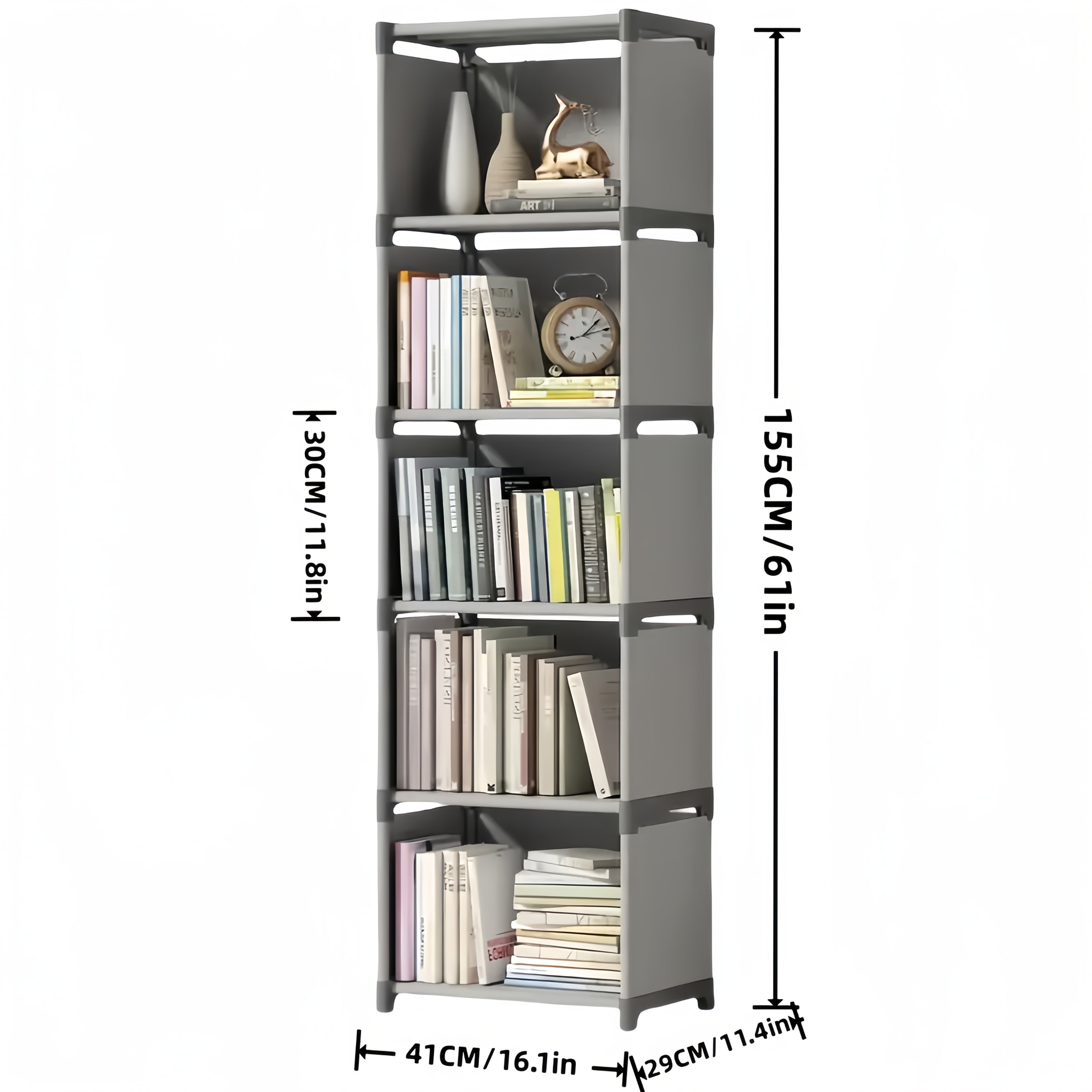 Home simple bookshelf, student small bookshelf, desktop office bookshelf, rental house storage rack, dormitory luggage rack, bedside bedroom floor to floor shelf