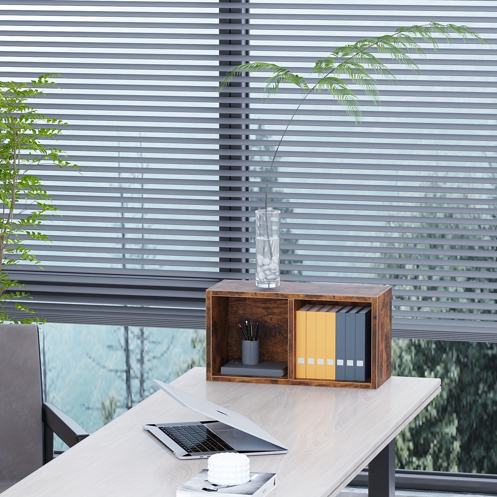 Double-layer Open Bookshelf